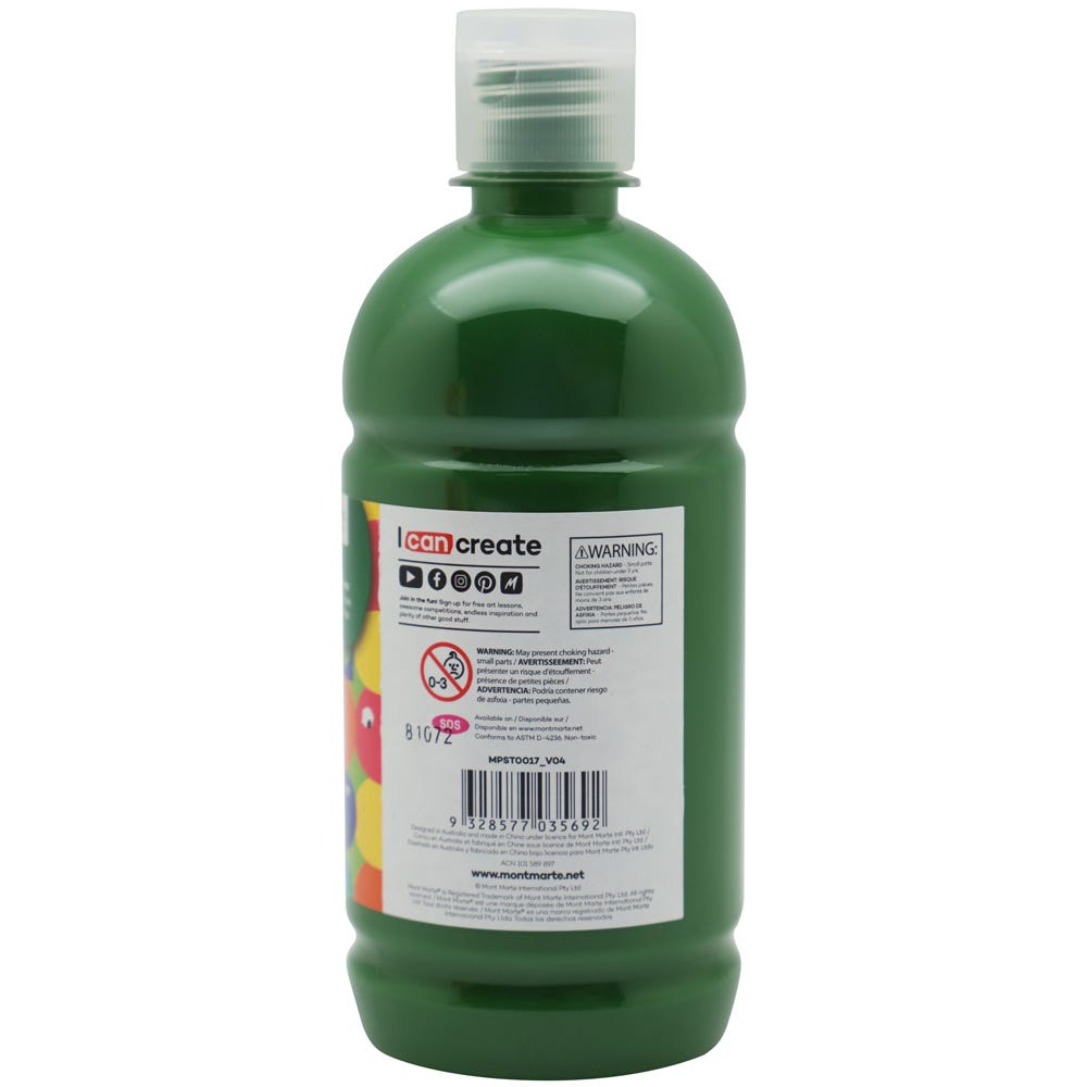 Mont Marte Poster Paint 500Ml 16 91 Us Fl Oz Sap Green