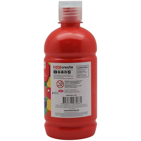 Mont Marte Poster Paint 500Ml 16 91 Us Fl Oz Vermilion