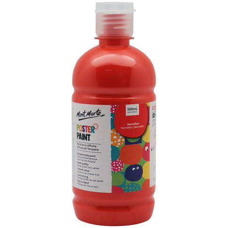 Mont Marte Poster Paint 500ml - Vermilion