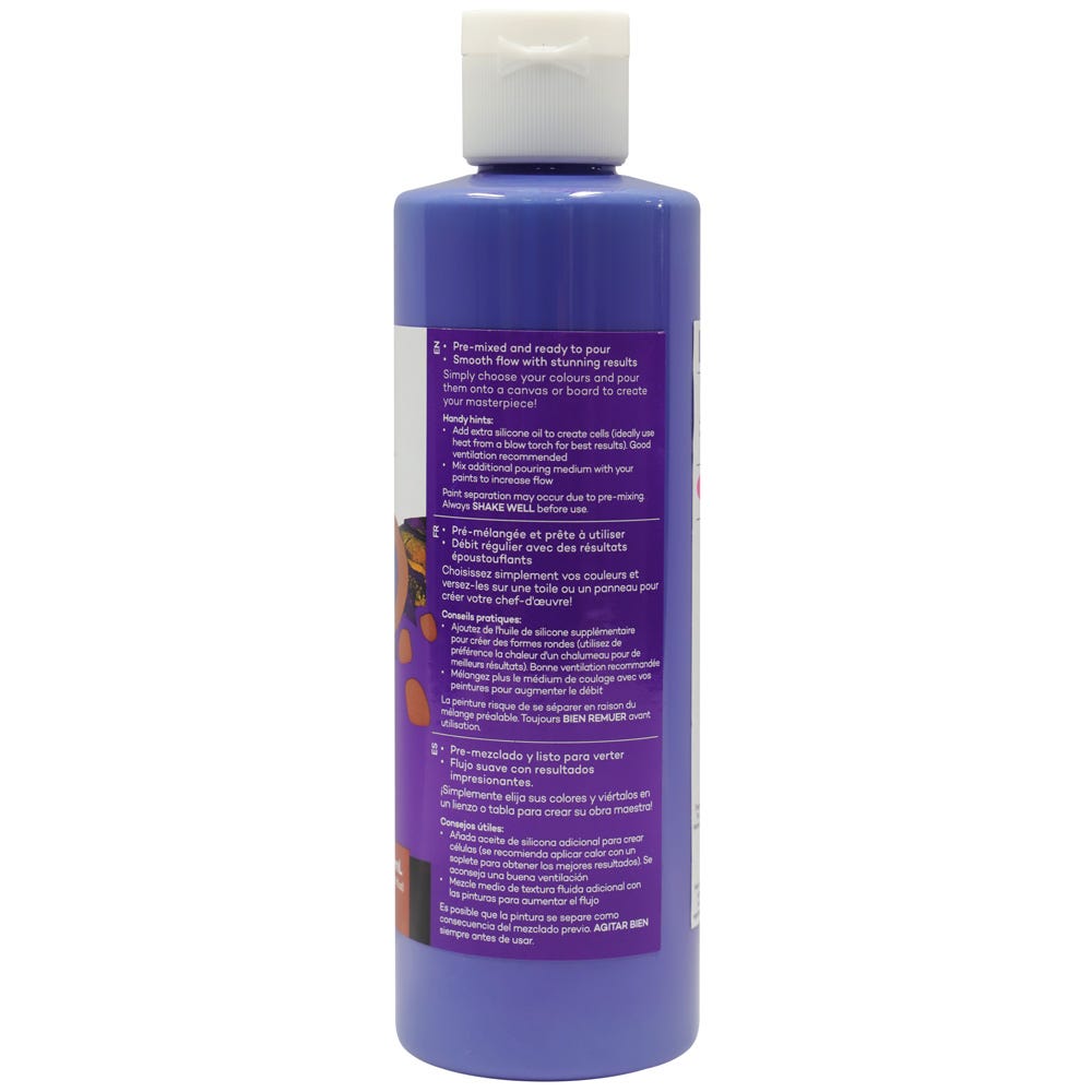 Mont Marte Pouring Acrylic Paint Premium 240Ml 8 12 Us Fl Oz Dark Purple
