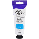 Mont Marte Satin Acrylic Paint Premium 75ml - Cerulean Blue