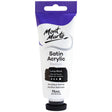 Mont Marte Satin Acrylic Paint Premium 75ml - Lamp Black
