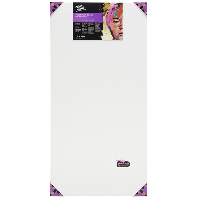 Mont Marte Single Thick Canvas Premium 40.6 X 81.2Cm (16 X 32In)