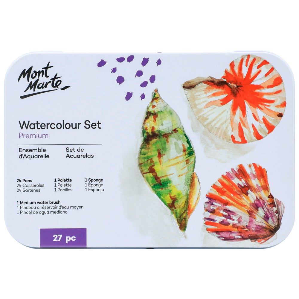 Mont Marte Watercolour Paint Set Premium 27Pc