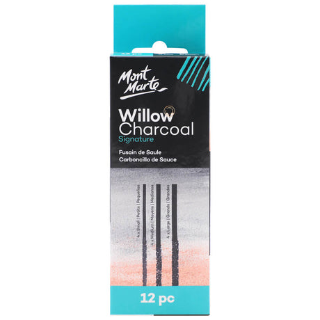 Mont Marte Willow Charcoal Signature 12Pc