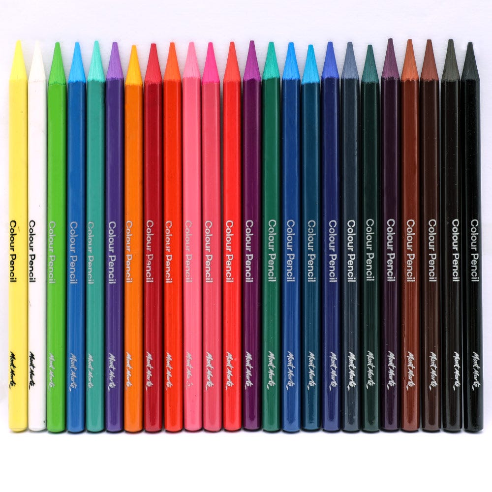 Mont Marte Woodless Colour Pencils Premium 24Pc