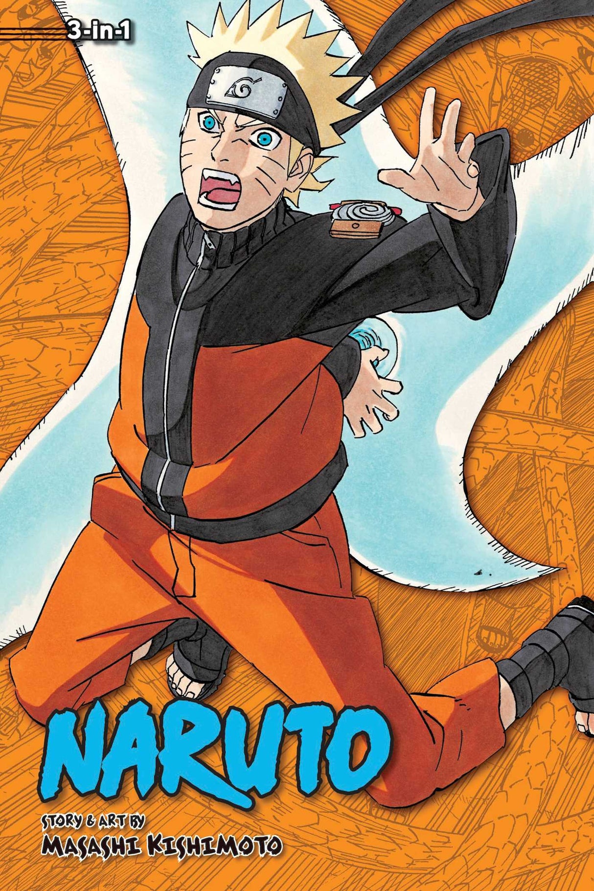 Cover image of the Manga Naruto (3-in-1 Edition), Vol. 19: Includes Vols. 55, 56 & 57