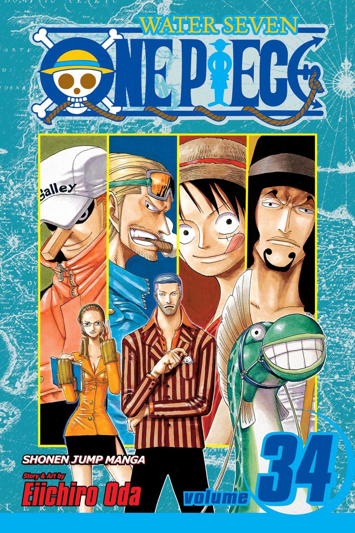 One Piece, Vol. 34: The City of Water, Water Seven - Front Cover