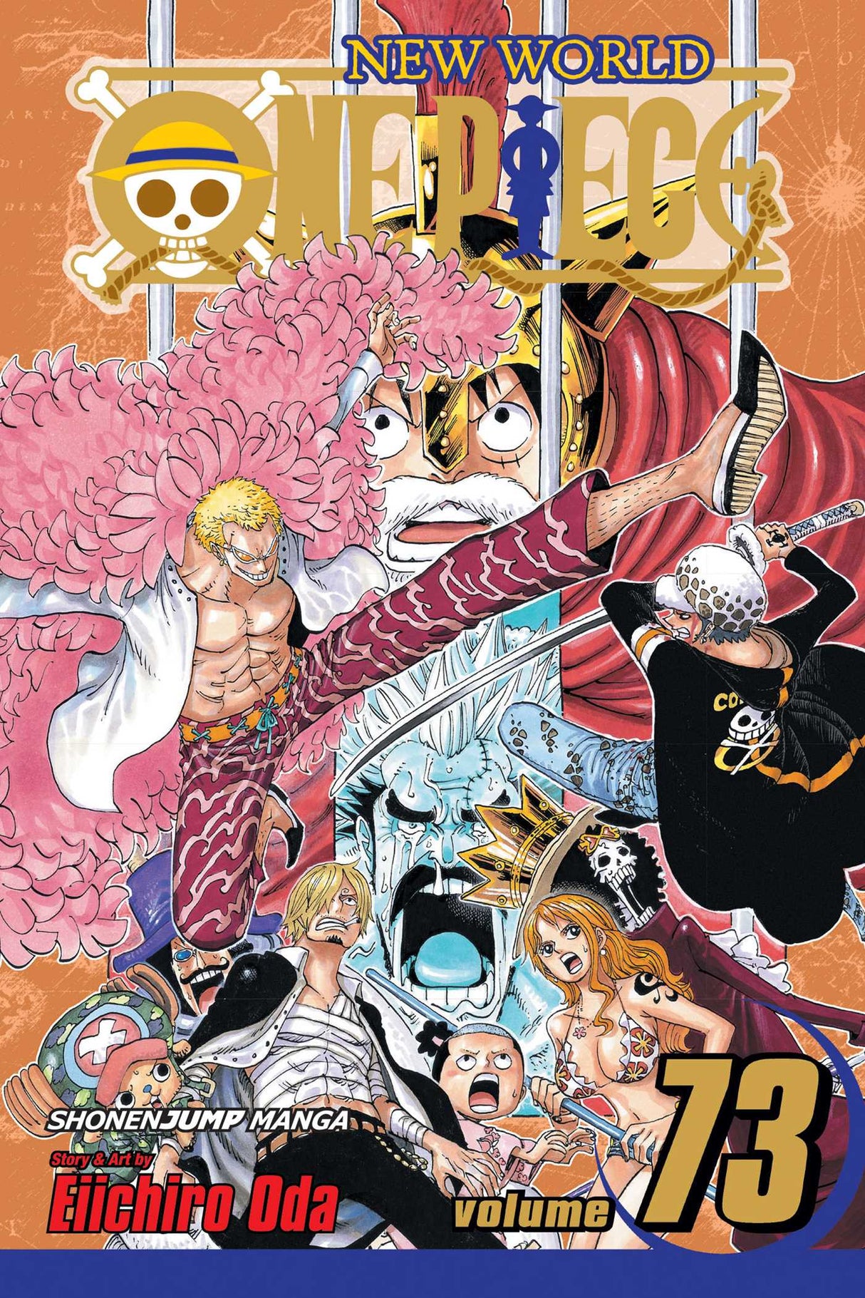 One Piece, Vol. 73: Operation Dressrosa S.O.P. - Front Cover