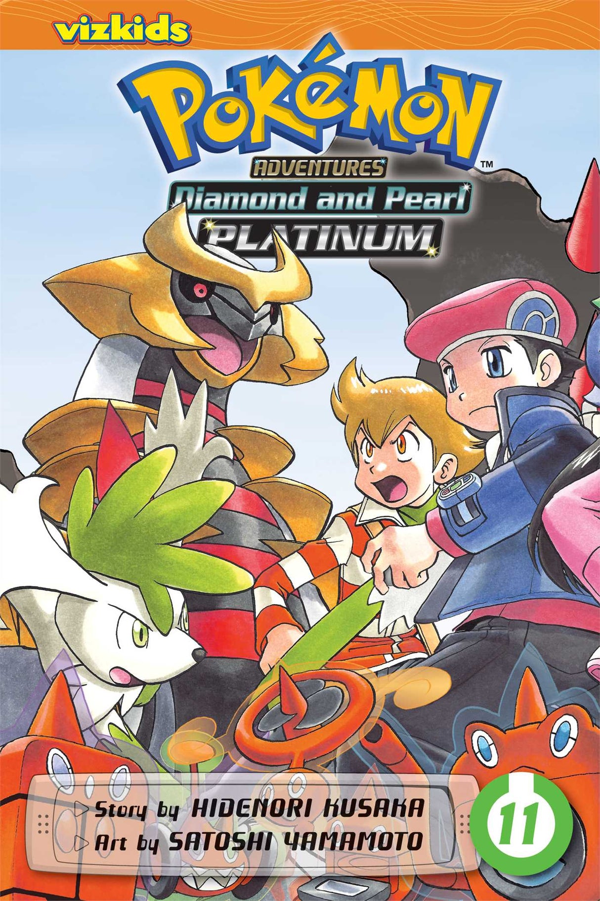 Cover image of the Manga Pokémon-Adventures-Diamond-and-PearlPlatinum-Vol-11-