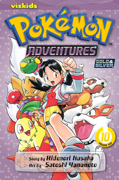 Cover image of the Manga Pokémon-Adventures-Gold-and-Silver-Vol-10