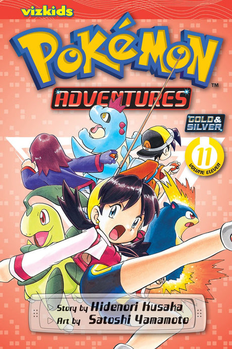 Cover image of the Manga Pokémon-Adventures-Gold-and-Silver-Vol-11