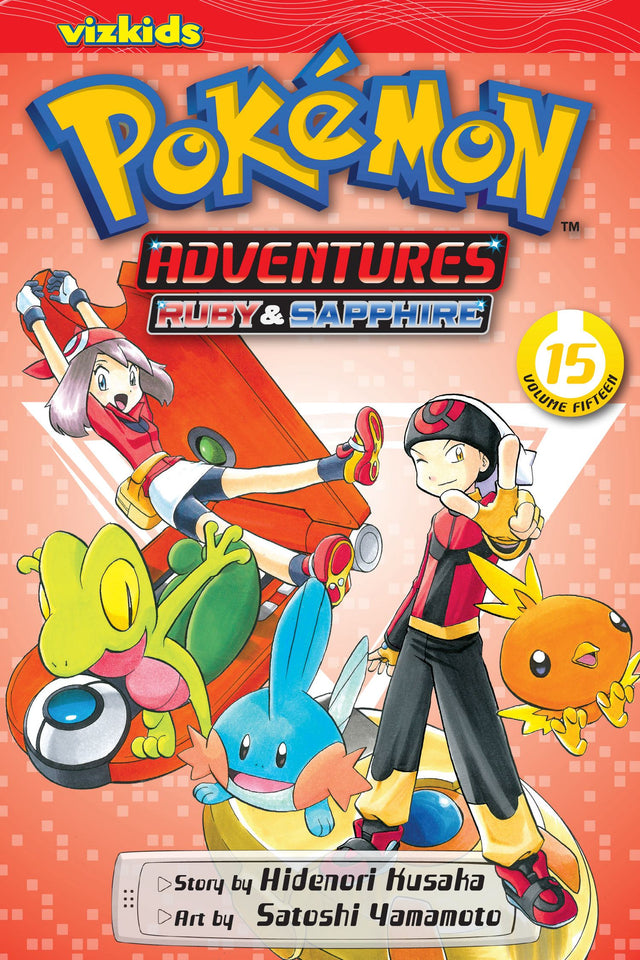 Cover image of the Manga Pokémon-Adventures-Ruby-and-Sapphire-Vol-15