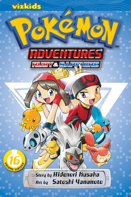 Cover image of the Manga Pokémon-Adventures-Ruby-and-Sapphire-Vol-16