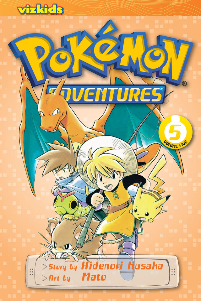 Cover image of the Manga Pokémon-Adventures-Red-and-Blue-Vol-5