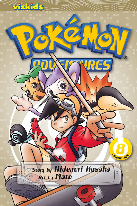 Cover image of the Manga Pokémon-Adventures-Gold-and-Silver-Vol-8