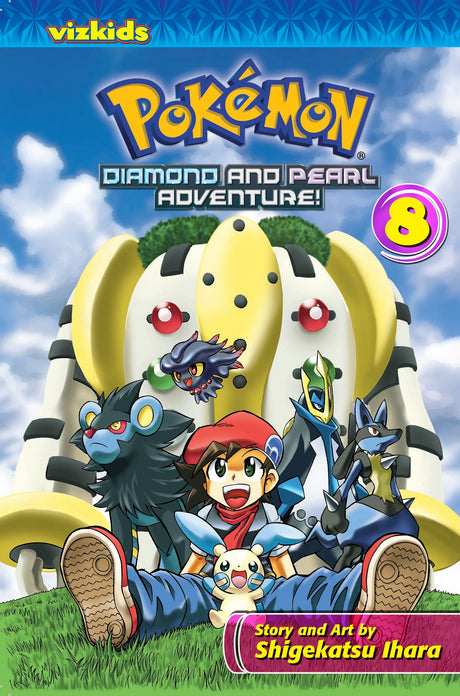Cover image of the Manga Pokémon-Diamond-and-Pearl-Adventure-Vol-8