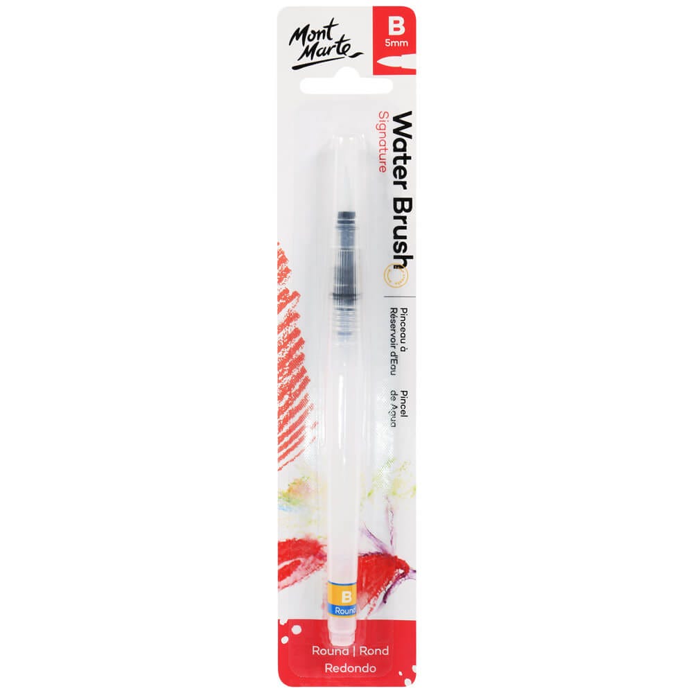 Mont Marte Water Brush Round Broad Tip Signature 5Mm (0.2In)
